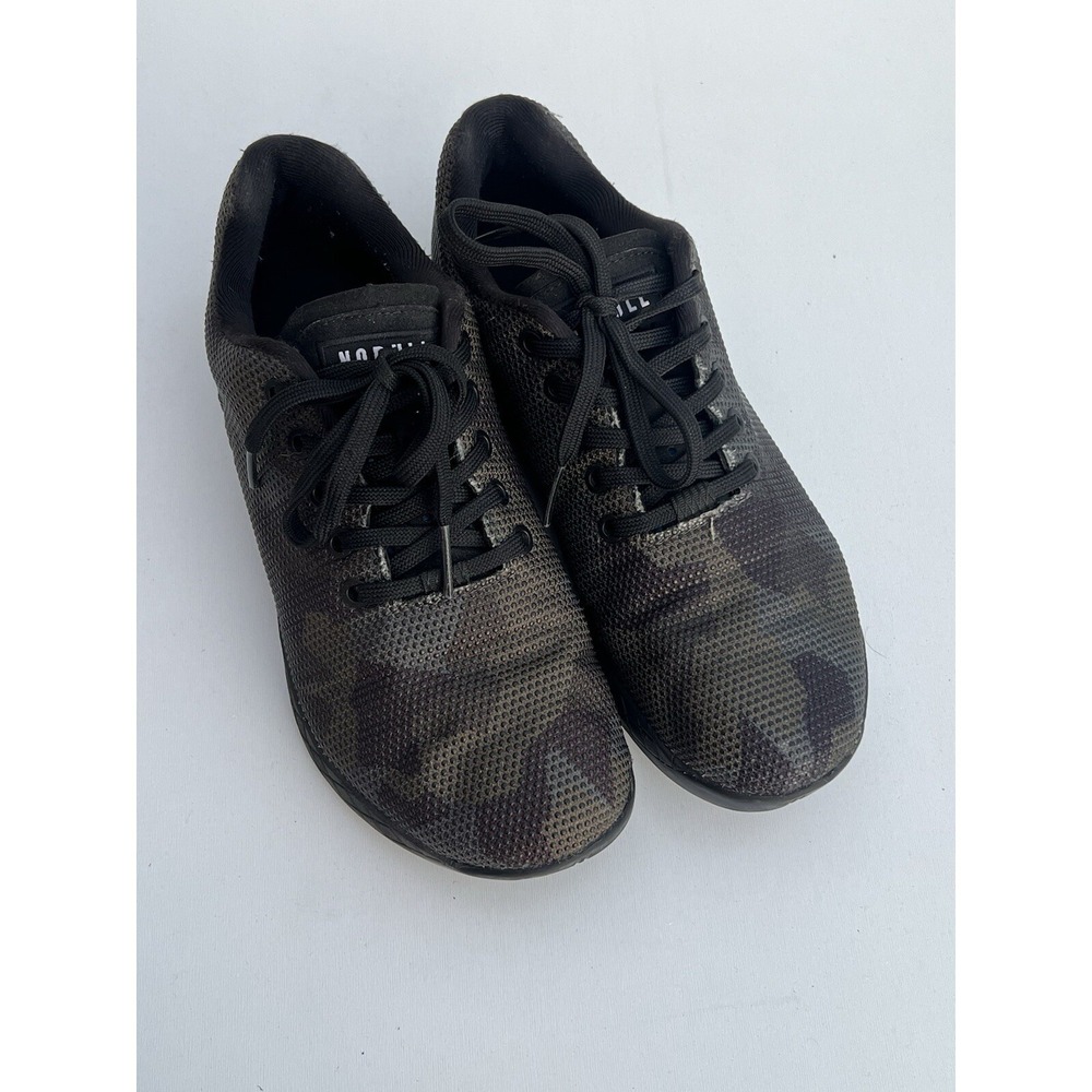 NOBULL UNISEX SNEAKERS Green CAMO SIZE Mens 8 OR Women's 9.5 LACEUP Trainers